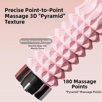 Beautiful EVA масажен ролер от пяна, стенен монтаж с вакуумни чаши за йога и дълбока декомпресия