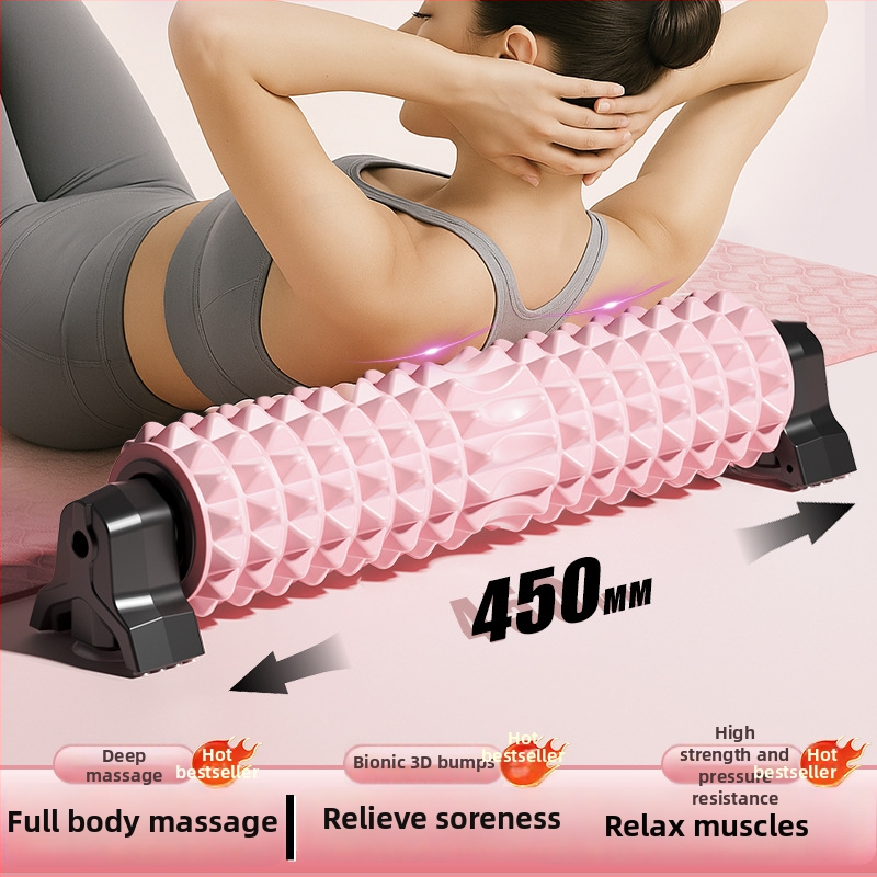 Beautiful EVA масажен ролер от пяна, стенен монтаж с вакуумни чаши за йога и дълбока декомпресия