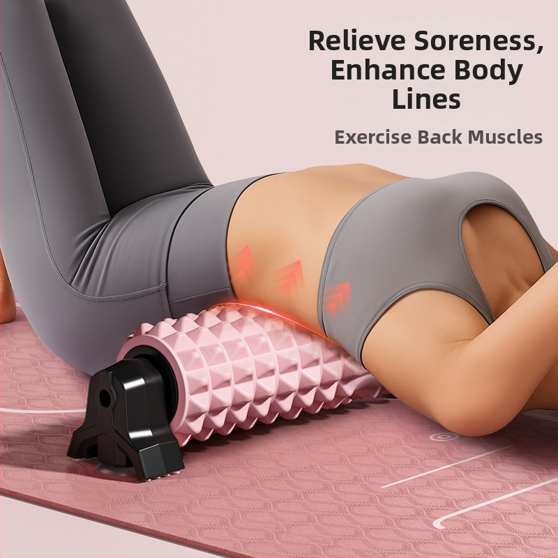 Beautiful EVA масажен ролер от пяна, стенен монтаж с вакуумни чаши за йога и дълбока декомпресия