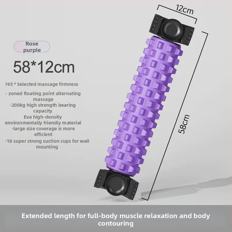 Beautiful EVA масажен ролер от пяна, стенен монтаж с вакуумни чаши за йога и дълбока декомпресия