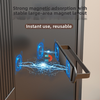 3 līmeņu magnētiska kurpju plaukts uz sienas, magnētiska uzstādīšana, bez urbšanas, no oglekļa tērauda