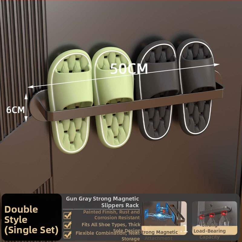 3 līmeņu magnētiska kurpju plaukts uz sienas, magnētiska uzstādīšana, bez urbšanas, no oglekļa tērauda