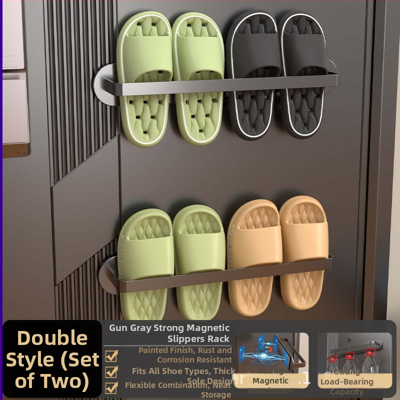 3 līmeņu magnētiska kurpju plaukts uz sienas, magnētiska uzstādīšana, bez urbšanas, no oglekļa tērauda