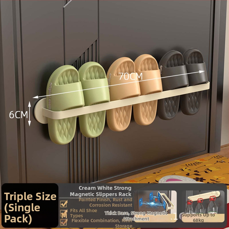 3 līmeņu magnētiska kurpju plaukts uz sienas, magnētiska uzstādīšana, bez urbšanas, no oglekļa tērauda