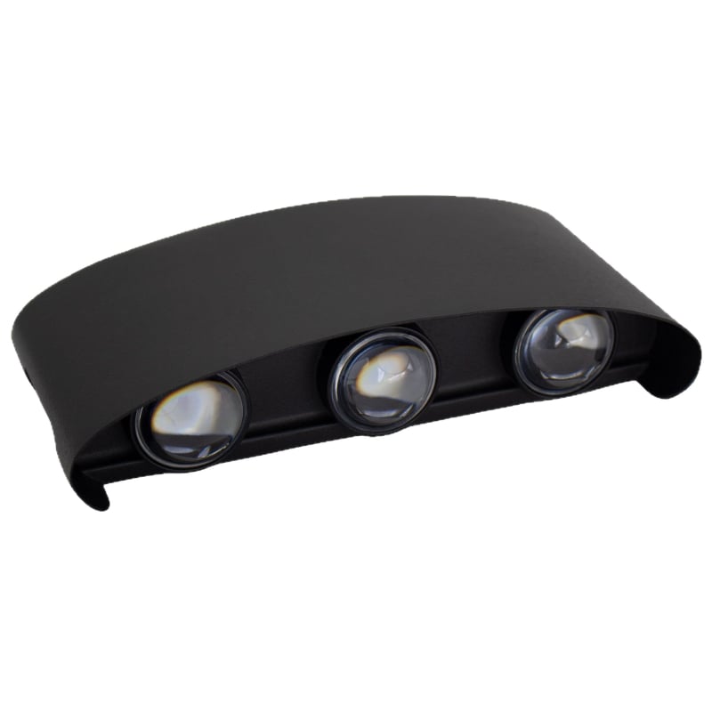 Sieninis LED šviestuvas – aliuminio konstrukcija, 220V, IP65 atsparumas vandeniui, vidaus ir lauko naudojimui