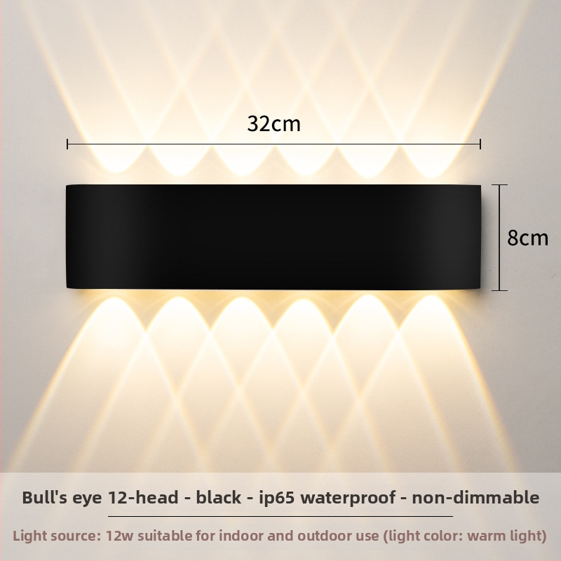 Sieninis LED šviestuvas – aliuminio konstrukcija, 220V, IP65 atsparumas vandeniui, vidaus ir lauko naudojimui