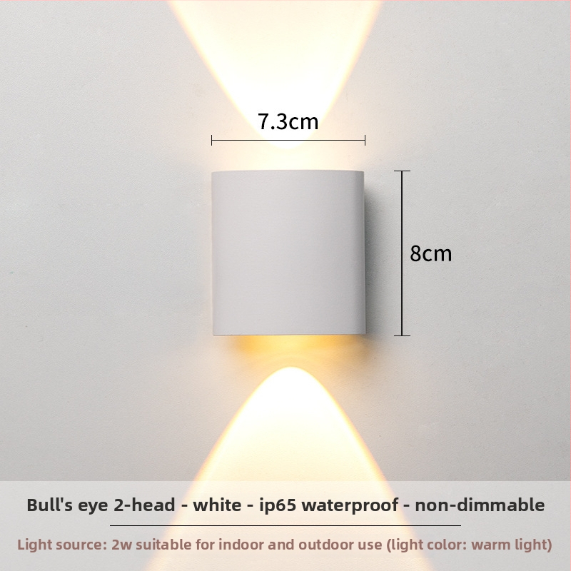 Sieninis LED šviestuvas – aliuminio konstrukcija, 220V, IP65 atsparumas vandeniui, vidaus ir lauko naudojimui