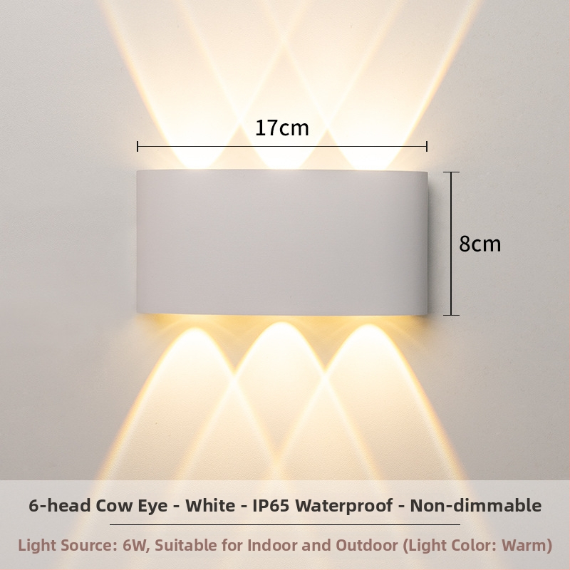 Sieninis LED šviestuvas – aliuminio konstrukcija, 220V, IP65 atsparumas vandeniui, vidaus ir lauko naudojimui