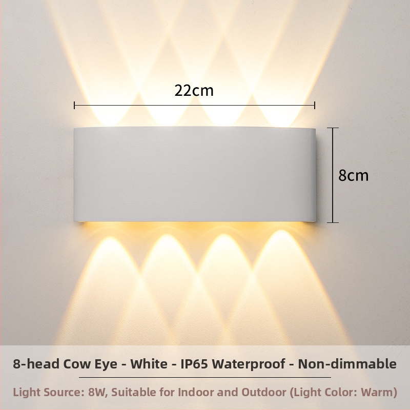 Sieninis LED šviestuvas – aliuminio konstrukcija, 220V, IP65 atsparumas vandeniui, vidaus ir lauko naudojimui