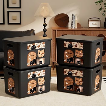 Daugiafunkcinė laikymo dėžė su dangteliu, modelis 1005, polipropilenas, tvirtinama prie sienos, 18 l talpa