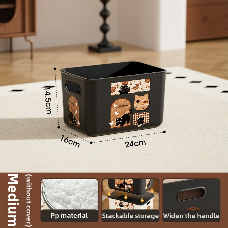 Daugiafunkcinė laikymo dėžė su dangteliu, modelis 1005, polipropilenas, tvirtinama prie sienos, 18 l talpa