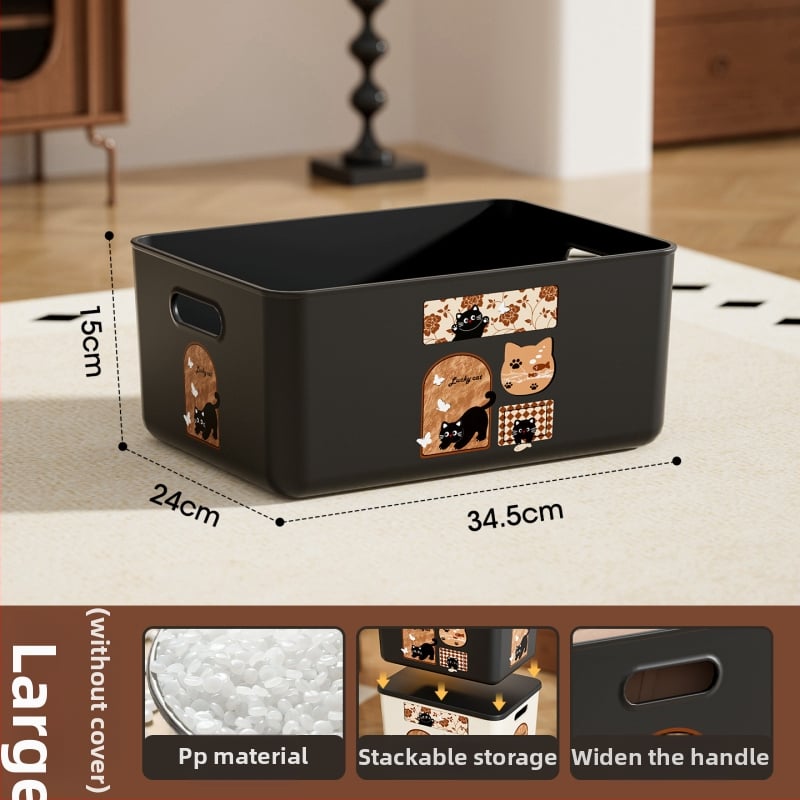 Daugiafunkcinė laikymo dėžė su dangteliu, modelis 1005, polipropilenas, tvirtinama prie sienos, 18 l talpa