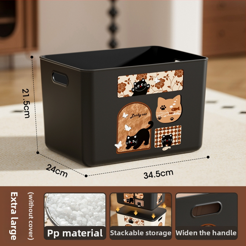 Daugiafunkcinė laikymo dėžė su dangteliu, modelis 1005, polipropilenas, tvirtinama prie sienos, 18 l talpa