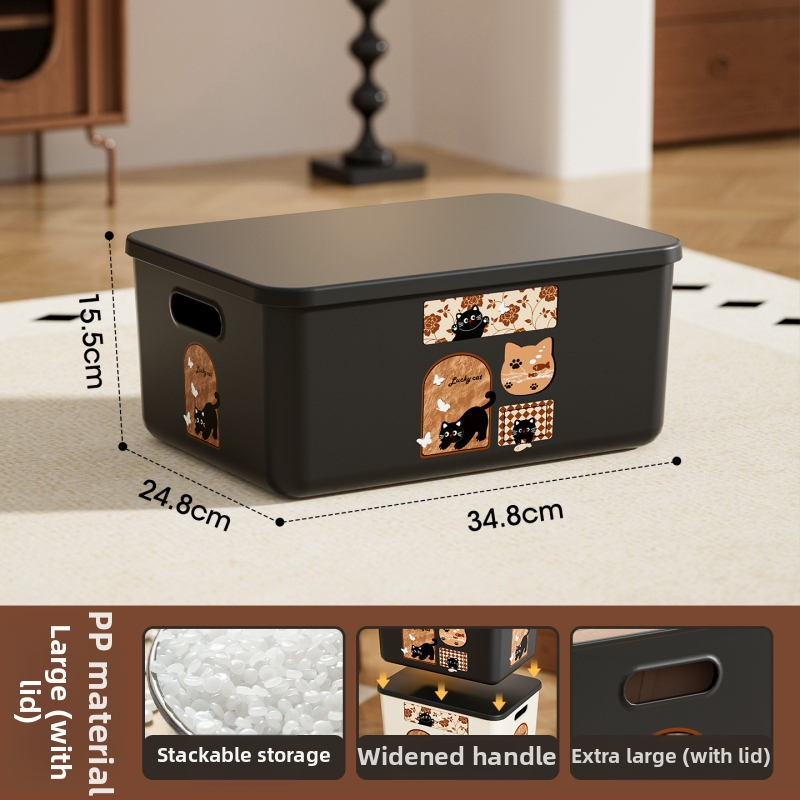 Daugiafunkcinė laikymo dėžė su dangteliu, modelis 1005, polipropilenas, tvirtinama prie sienos, 18 l talpa