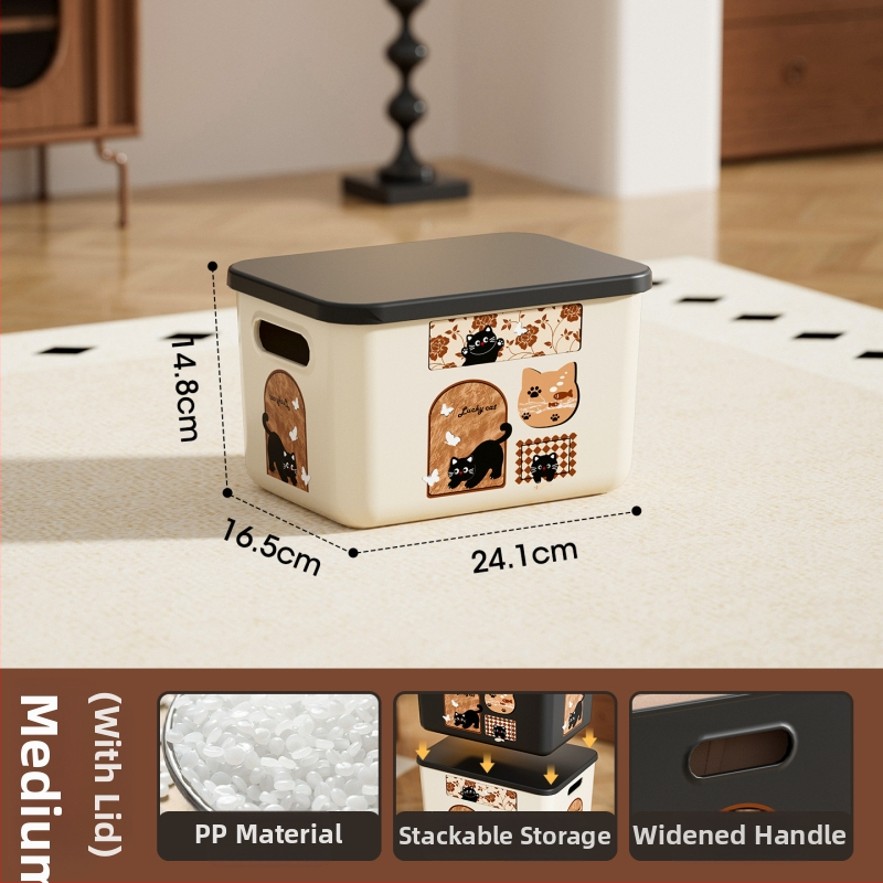 Daugiafunkcinė laikymo dėžė su dangteliu, modelis 1005, polipropilenas, tvirtinama prie sienos, 18 l talpa