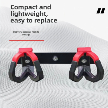 Elektrisko transportlīdzekļu āķis – dubultais āķis, plastmasa, slodze 15–20 kg, stiprināšana ar skrūvi