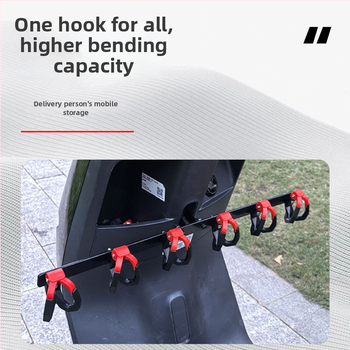 Elektrisko transportlīdzekļu āķis – dubultais āķis, plastmasa, slodze 15–20 kg, stiprināšana ar skrūvi