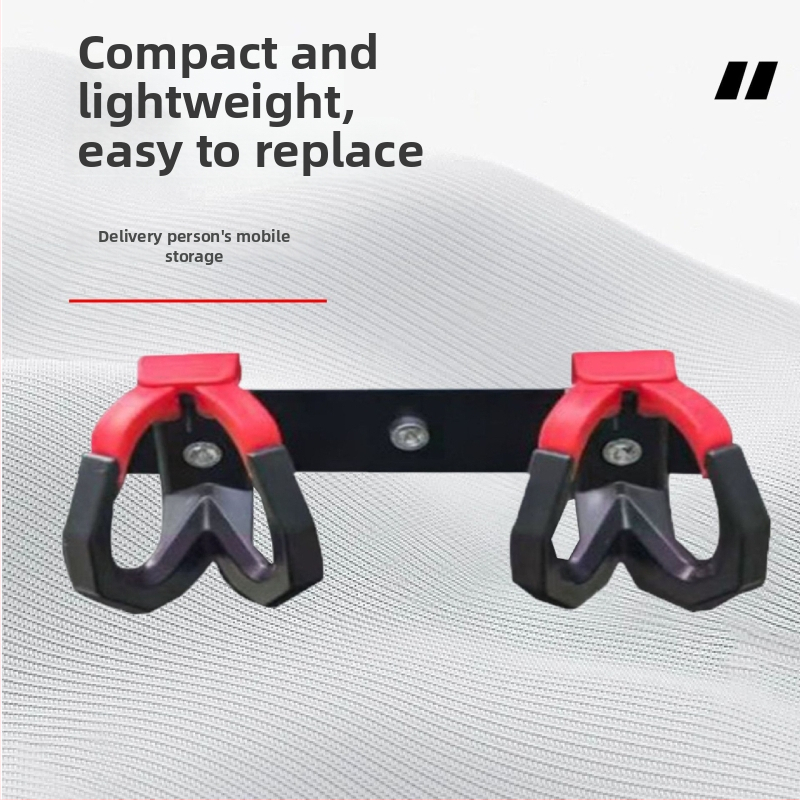 Elektrisko transportlīdzekļu āķis – dubultais āķis, plastmasa, slodze 15–20 kg, stiprināšana ar skrūvi