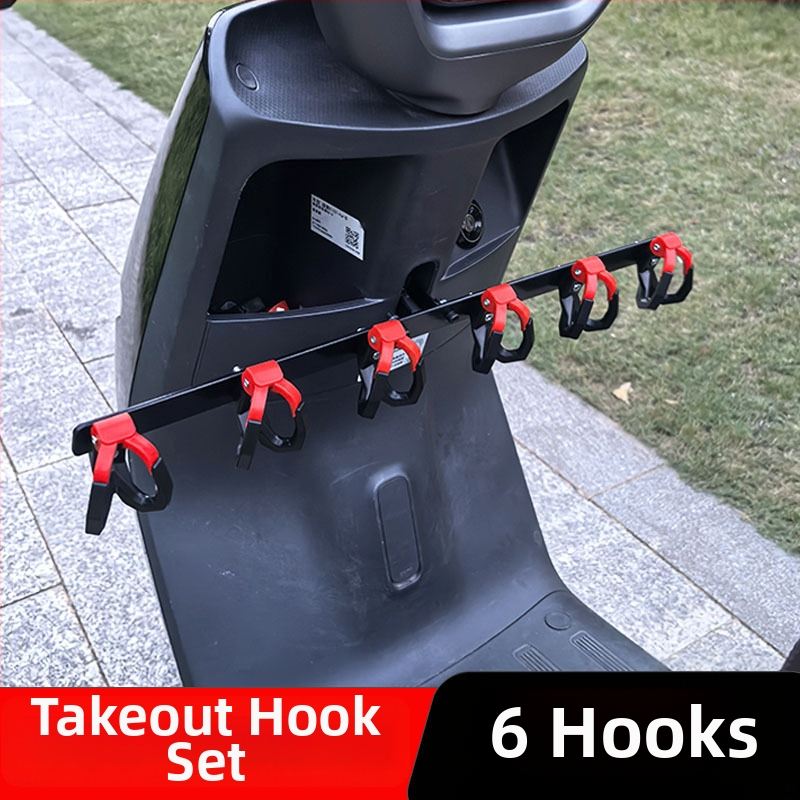 Elektrisko transportlīdzekļu āķis – dubultais āķis, plastmasa, slodze 15–20 kg, stiprināšana ar skrūvi