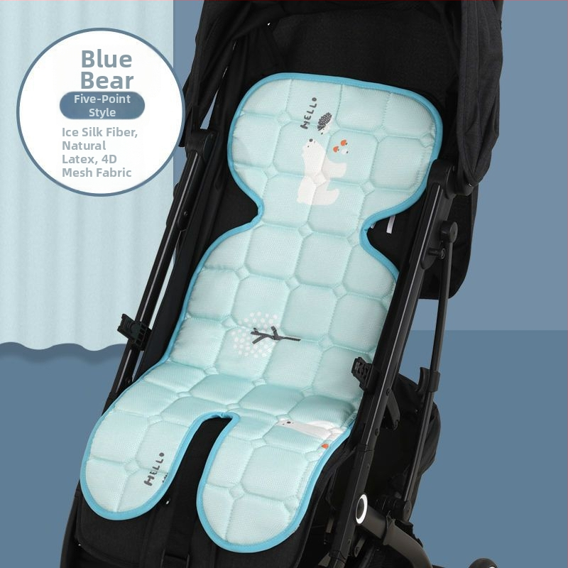 Aimeng Sedací vankúš do kočíka pre bábätká – priedušný ľan, pre 0–1 rokov, chladivý efekt