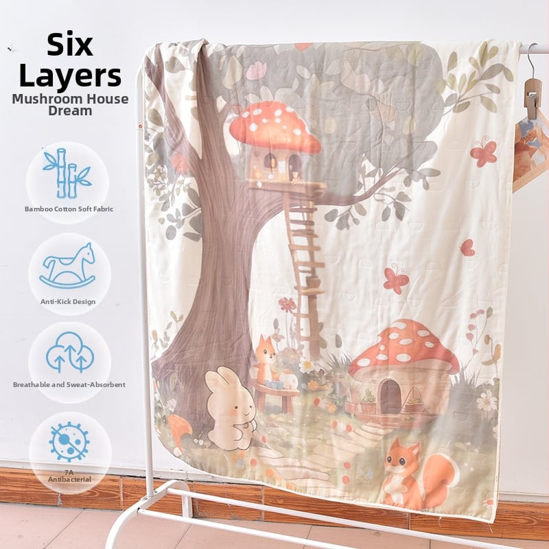 Gyerekeknek készült bambusz rostból készült hálózsák és anti-kick takaró, egész éves ágynemű, töltet: fonal, termékkód ANM2502