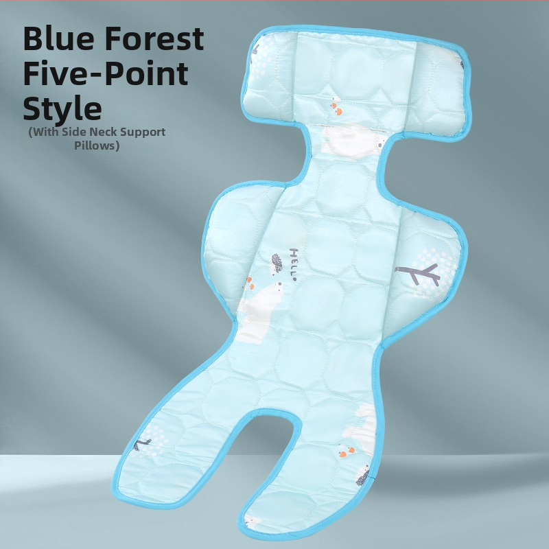 Chladiaca podložka do kočíka pre dieťa – priedušný povrch Ice Silk, bambusové vlákna, pre dieťa 1–2 roky, podložka