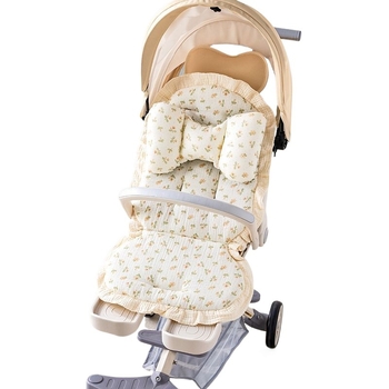 Jastučić za kolica s čipkastim uzorkom – pamukasti jastuk za bebu, sve sezone