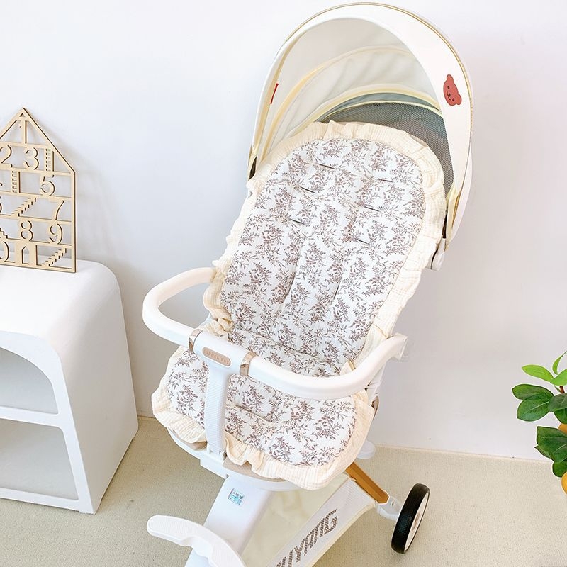 Jastučić za kolica s čipkastim uzorkom – pamukasti jastuk za bebu, sve sezone