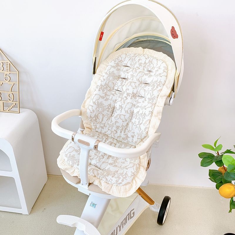 Jastučić za kolica s čipkastim uzorkom – pamukasti jastuk za bebu, sve sezone