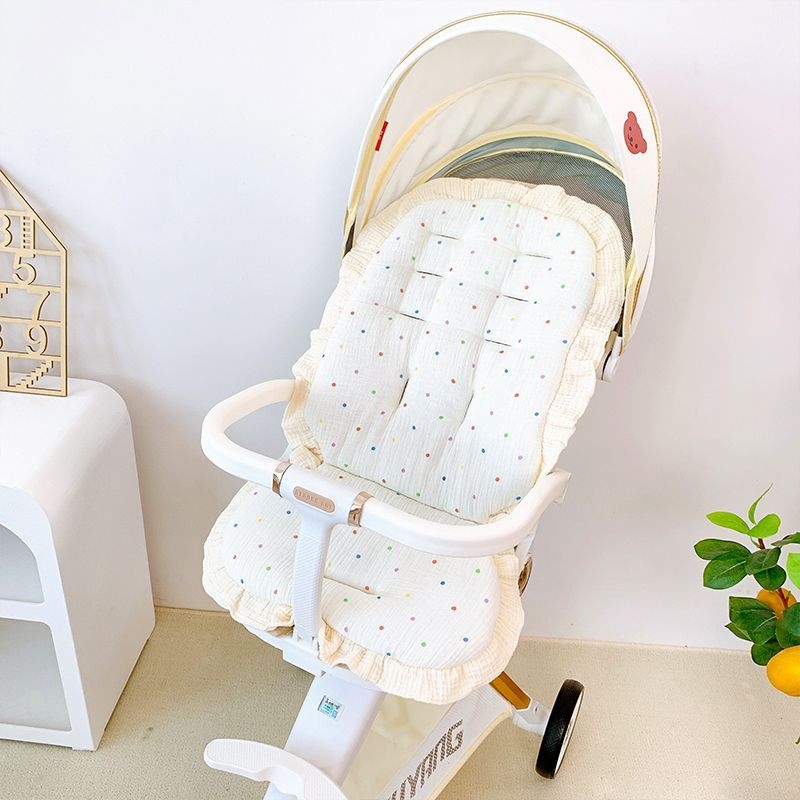 Jastučić za kolica s čipkastim uzorkom – pamukasti jastuk za bebu, sve sezone