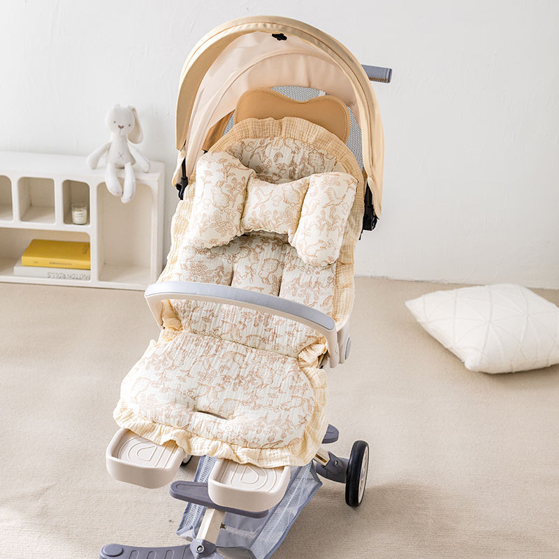 Jastučić za kolica s čipkastim uzorkom – pamukasti jastuk za bebu, sve sezone
