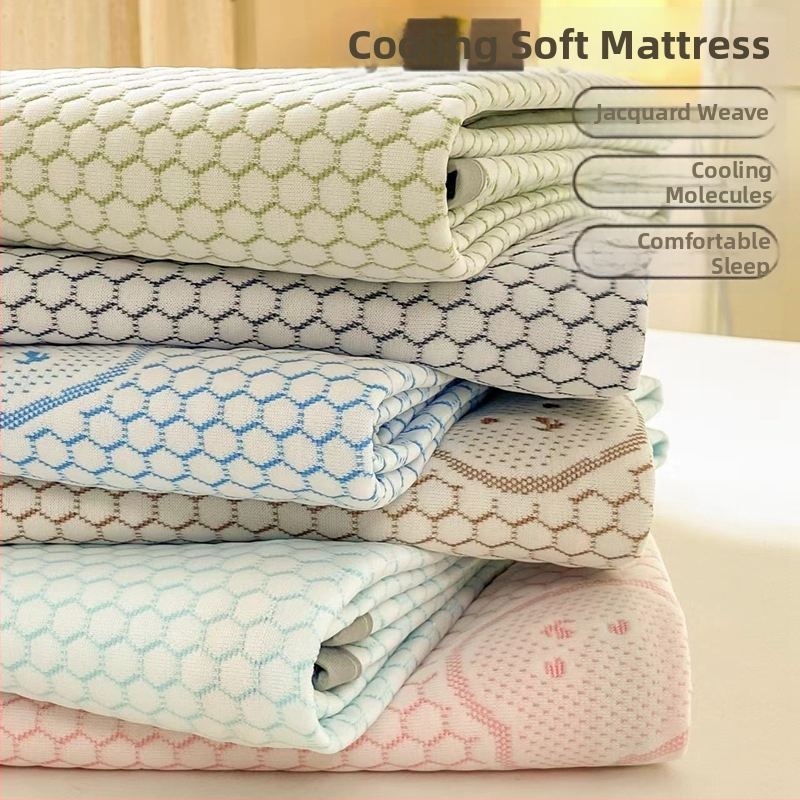 Podložka na posteľ z viskóznych vlákien s Ice Silk, skladacia, moderný minimalistický štýl, bezpečné pre bábätká, tkané tlačou