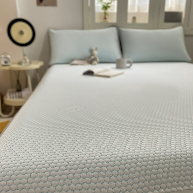 Мат за легло от вискозно влакно с ледена коприна, сгъваем и модерен стил, безопасен за бебета, принтована тъкан