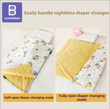 Gyerekeknek készült alvózsák karikatúra stílussal, 100% pamut anyag, súly 1.6–2 kg, gépi mosásra