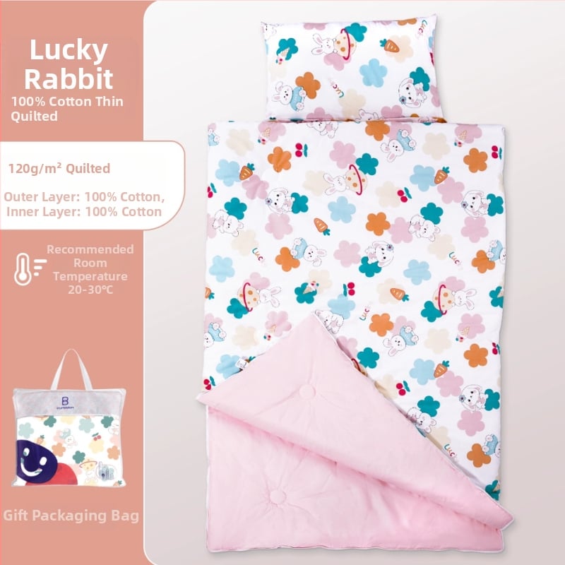 Gyerekeknek készült alvózsák karikatúra stílussal, 100% pamut anyag, súly 1.6–2 kg, gépi mosásra