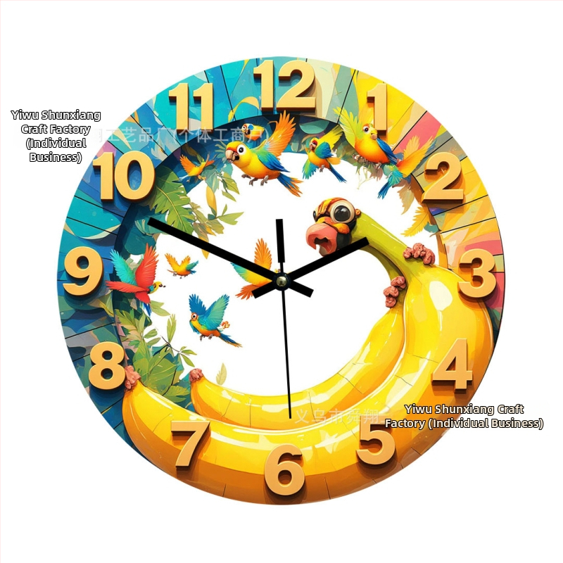 Sienas pulkstenis, apaļš koka dizains, klusa kustība ar sekundēm, ar baterijām, vienpusīgs, pasaules laiks