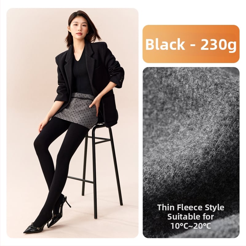 Moteriški medvilniniai leggingai su fliso įdėklu, storos medžiagos, su kojomis, japoniško stiliaus