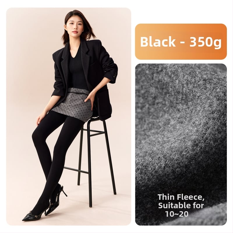 Moteriški medvilniniai leggingai su fliso įdėklu, storos medžiagos, su kojomis, japoniško stiliaus