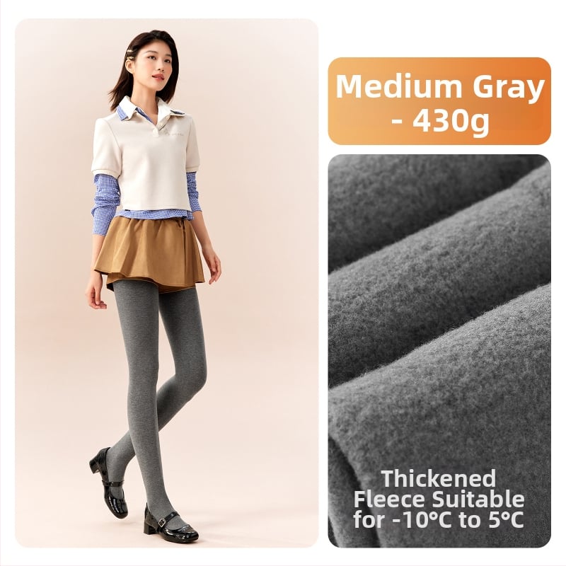 Moteriški medvilniniai leggingai su fliso įdėklu, storos medžiagos, su kojomis, japoniško stiliaus