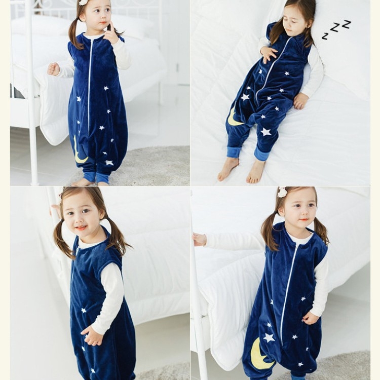 Baba hordozható alvózsák szétválasztott lábakkal tavasz-ősz időszakra, egybeöltözős kúszóruha otthon - tiszta gyapot anyag, gyapot töltet, súly legfeljebb 1 kg, fő összetevő 99,99%