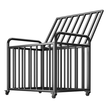 Košarkaški spremnik za lopte s poklopcem – karbonska čelika, brend Evesigar/Isijia, vanjsko školsko igralište