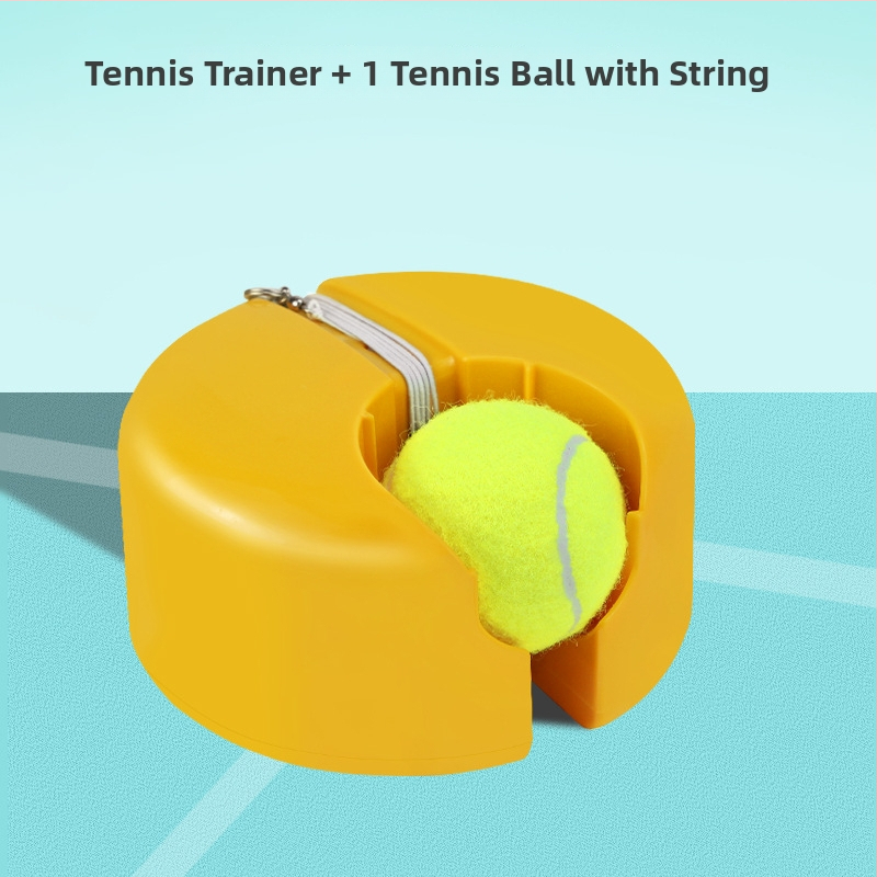 Boca tenisio atsitūrio treniruoklis su elastine virve, nešiojamas, sintetinių pluoštų, patvarus, pradedantiesiems, logotipas gali būti spausdinamas, tinka badmintonui ir tenisui