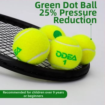 Teniso treniruočių kamuolys vaikams, minkštas — guminė konstrukcija, prekės ženklas Odea/Odeel