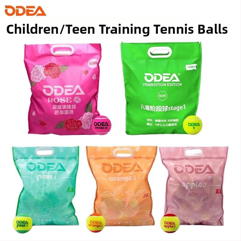 Teniso treniruočių kamuolys vaikams, minkštas — guminė konstrukcija, prekės ženklas Odea/Odeel