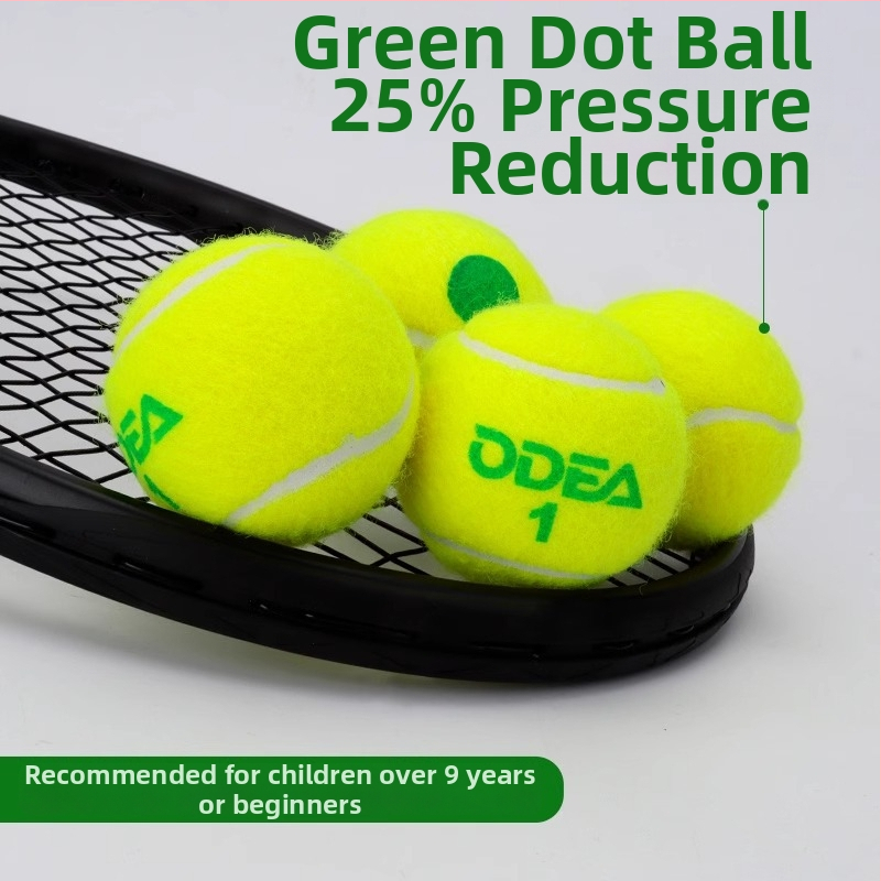 Teniso treniruočių kamuolys vaikams, minkštas — guminė konstrukcija, prekės ženklas Odea/Odeel
