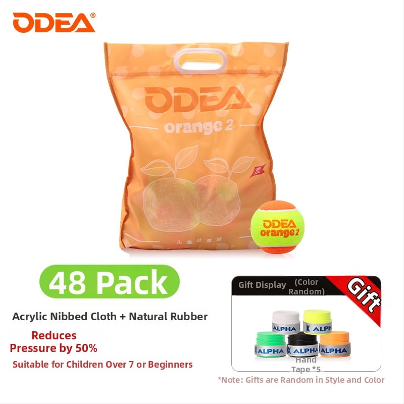 Teniso treniruočių kamuolys vaikams, minkštas — guminė konstrukcija, prekės ženklas Odea/Odeel