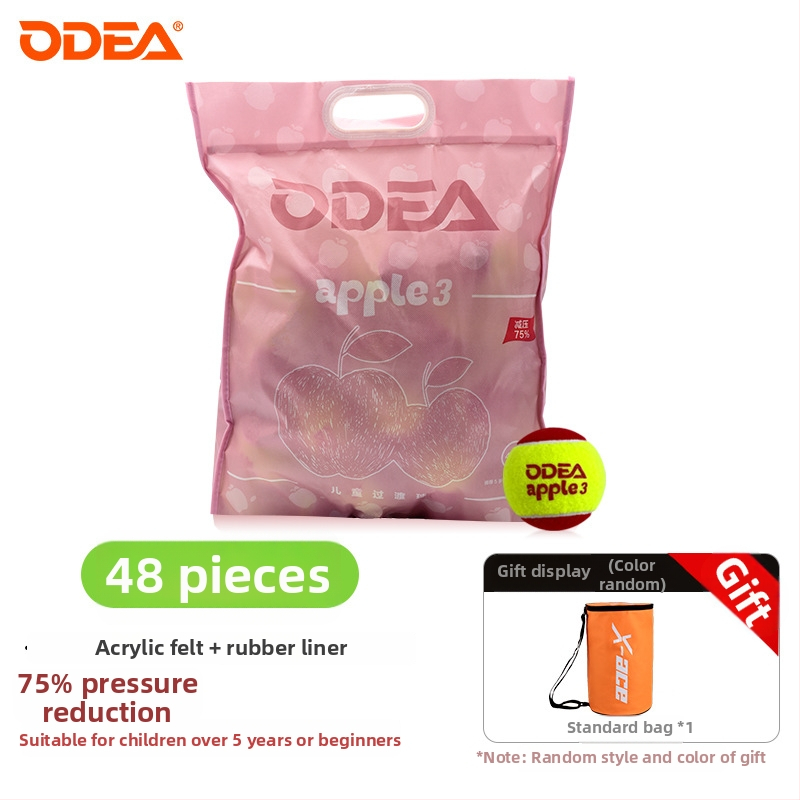 Teniso treniruočių kamuolys vaikams, minkštas — guminė konstrukcija, prekės ženklas Odea/Odeel