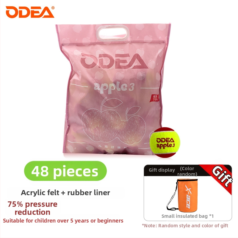 Teniso treniruočių kamuolys vaikams, minkštas — guminė konstrukcija, prekės ženklas Odea/Odeel