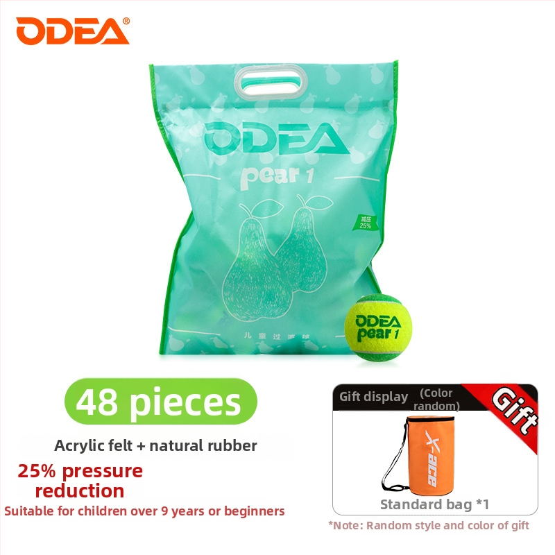 Teniso treniruočių kamuolys vaikams, minkštas — guminė konstrukcija, prekės ženklas Odea/Odeel
