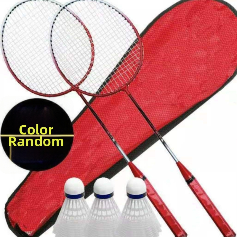 Raketa za badminton — karbonsko vlakno okvir, najlonske navoji, umjerena fleksibilnost; Marka Unique